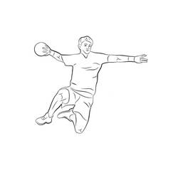 Dibujo Balonmano (Deportes) #210805 para imprimir y colorear