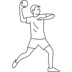 Dibujo Balonmano (Deportes) #210807 para imprimir y colorear