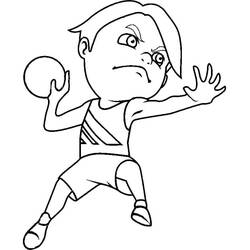 Dibujo Balonmano (Deportes) #210818 para imprimir y colorear