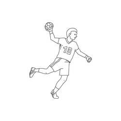 Dibujo Balonmano (Deportes) #210819 para imprimir y colorear
