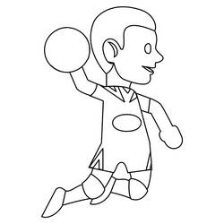Dibujo Balonmano (Deportes) #210822 para imprimir y colorear