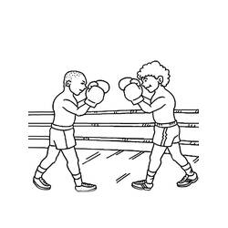 Boxeo - Dibujos para colorear gratis