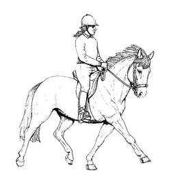 Dibujo Equitación (Deportes) #193458 para imprimir y colorear