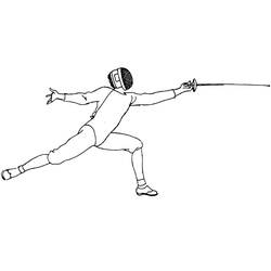 Dibujo Esgrima (Deportes) #217689 para imprimir y colorear