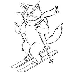 Dibujo Esquí (Deportes) #198422 para imprimir y colorear