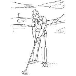 Dibujos para colorear: Golf - Dibujos para Colorear e Imprimir Gratis