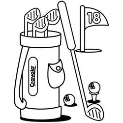 Dibujo para colorear: Golf (Deportes) #177097 - Dibujos para Colorear e Imprimir Gratis