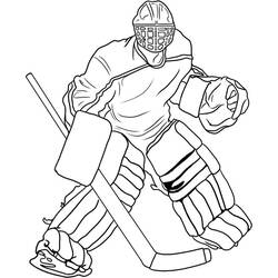 Dibujo Hockey (Deportes) #192407 para imprimir y colorear