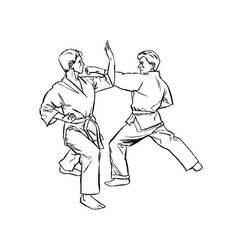 Dibujo Kárate (Deportes) #205111 para imprimir y colorear