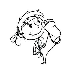 Dibujo Kárate (Deportes) #205113 para imprimir y colorear