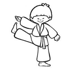 Dibujo Kárate (Deportes) #205117 para imprimir y colorear