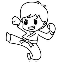 Dibujo Kárate (Deportes) #205120 para imprimir y colorear