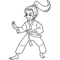 Dibujo para colorear: Kung Fu (Deportes) #192433 - Dibujos para Colorear e Imprimir Gratis