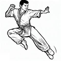 Dibujo para colorear: Kung Fu (Deportes) #192441 - Dibujos para Colorear e Imprimir Gratis