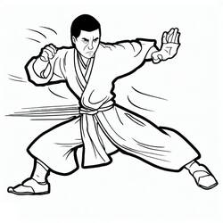 Dibujo para colorear: Kung Fu (Deportes) #192445 - Dibujos para Colorear e Imprimir Gratis