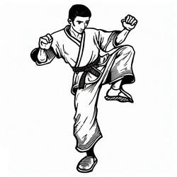 Dibujo para colorear: Kung Fu (Deportes) #192446 - Dibujos para Colorear e Imprimir Gratis