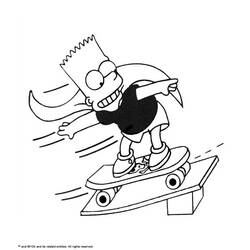 Dibujo para colorear: Monopatín (Deportes) #139318 - Dibujos para Colorear e Imprimir Gratis