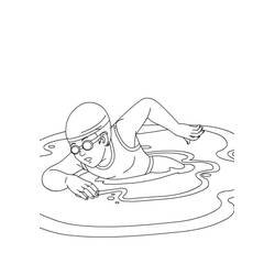 Dibujo Natación (Deportes) #192684 para imprimir y colorear