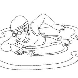 Dibujo Natación (Deportes) #192695 para imprimir y colorear