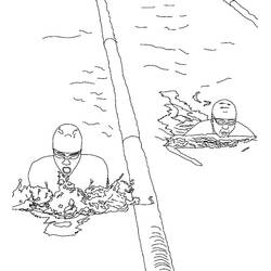 Dibujo Natación (Deportes) #192696 para imprimir y colorear