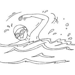 Dibujo Natación (Deportes) #192697 para imprimir y colorear