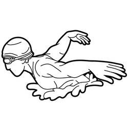 Dibujo Natación (Deportes) #192698 para imprimir y colorear