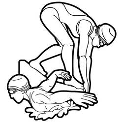 Dibujo Natación (Deportes) #192701 para imprimir y colorear