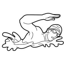 Dibujo Natación (Deportes) #192705 para imprimir y colorear