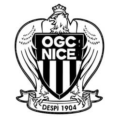 Dibujos para colorear: OGC Nice - Dibujos para Colorear e Imprimir Gratis