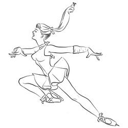 Dibujo Patinaje (Deportes) #207323 para imprimir y colorear