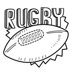 Dibujo para colorear: Rugby (Deportes) #211287 - Dibujos para Colorear e Imprimir Gratis