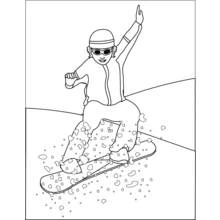 Dibujo para colorear: Tabla de Nieve (Deportes) #143802 - Dibujos para Colorear e Imprimir Gratis