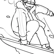 Dibujo para colorear: Tabla de Nieve (Deportes) #143845 - Dibujos para Colorear e Imprimir Gratis