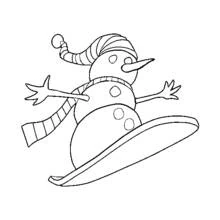 Dibujo para colorear: Tabla de Nieve (Deportes) #143871 - Dibujos para Colorear e Imprimir Gratis