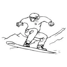 Dibujo para colorear: Tabla de Nieve (Deportes) #143887 - Dibujos para Colorear e Imprimir Gratis