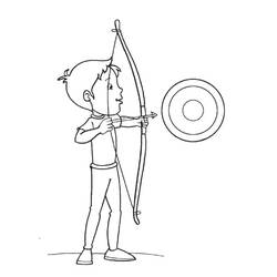 Dibujo Tiro con Arco (Deportes) #173830 para imprimir y colorear