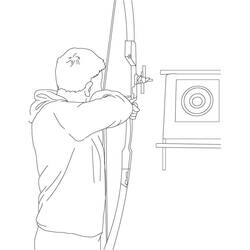 Dibujo Tiro con Arco (Deportes) #173841 para imprimir y colorear