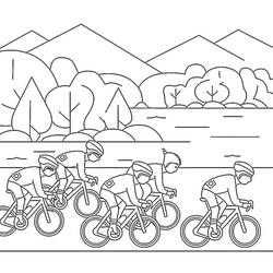 Dibujo para colorear: Tour de Francia (Deportes) #221136 - Dibujos para Colorear e Imprimir Gratis