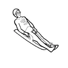 Dibujo Trineo (Deportes) #142534 para imprimir y colorear