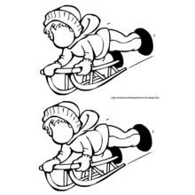 Dibujo Trineo (Deportes) #142535 para imprimir y colorear