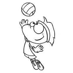 Dibujo Voleibol (Deportes) #176987 para imprimir y colorear