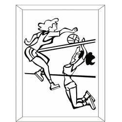 Dibujo Voleibol (Deportes) #176988 para imprimir y colorear