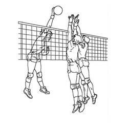 Dibujo Voleibol (Deportes) #176991 para imprimir y colorear