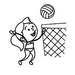 Dibujos para colorear: Voleibol - Dibujos para Colorear e Imprimir Gratis