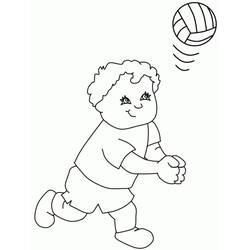Dibujo Voleibol (Deportes) #176994 para imprimir y colorear