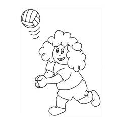 Dibujo Voleibol (Deportes) #176998 para imprimir y colorear