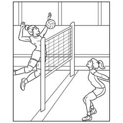 Dibujo Voleibol (Deportes) #218841 para imprimir y colorear
