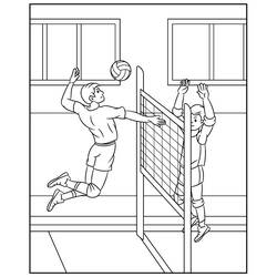Dibujo Voleibol (Deportes) #218842 para imprimir y colorear