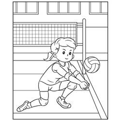 Dibujo Voleibol (Deportes) #218843 para imprimir y colorear