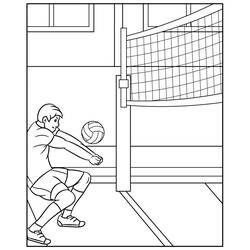 Dibujo Voleibol (Deportes) #218845 para imprimir y colorear